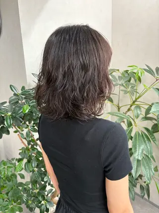 ミディアム パーマ qumu 横浜所属・神永🌿ショート/ ボブ/髪質改善/横浜のヘアスタイル