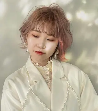 ショート カラー 骨格整形カット/ ショート✂️堀夢哉のヘアスタイル