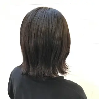 ミディアム ハイライト✖️ 暗髪🤎Nahoのヘアスタイル
