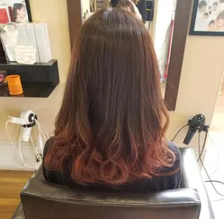 セミロング カラー okuda yuukiのヘアスタイル