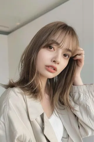 ミディアム lana hair 新宿/髪質改善/韓国のヘアスタイル