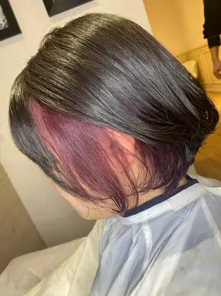 ショート カラー 髪質改善×矯正🫧 韓国ヘアasamiのヘアスタイル