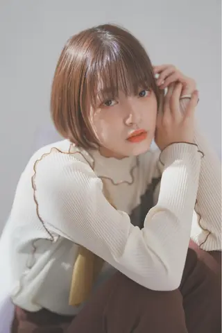 ミディアム カラー soin de brace 立花店所属・原 壱弥のヘアスタイル