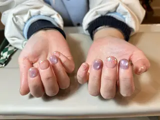 ショート シン メのネイルデザイン