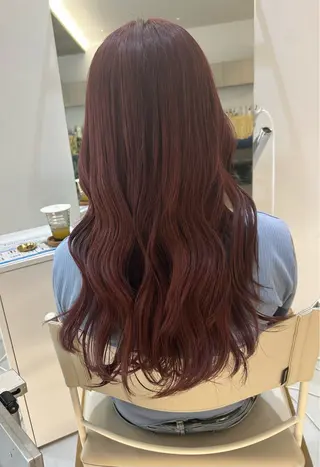 ロング カラー ハイトーン/艶髪/ 暗髪/韓国/sanaのヘアスタイル