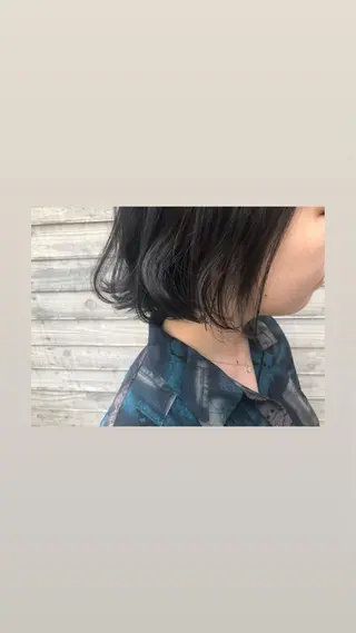 ミディアム カラー パーマ ヘアアレンジ 藤井 菜緒のヘアスタイル