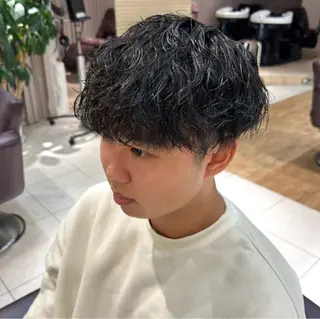 ショート メンズ 縮毛矯正/お呼ばれ ヘア/ヘアメ｜あまにのヘアスタイル