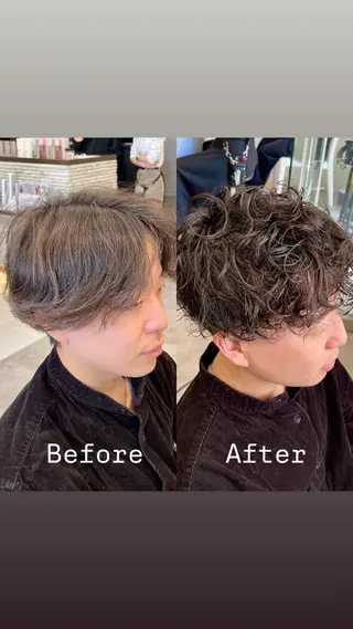 パーマ メンズ メンズ特化 / ツイスパ🔥高林拓斗のヘアスタイル