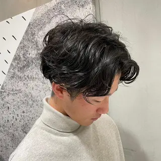 パーマ メンズ 艶感/ナチュラル 🌿マアヤのヘアスタイル