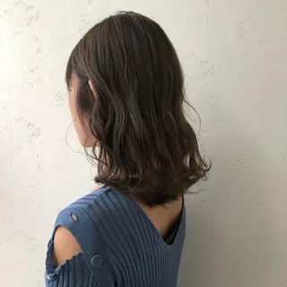 ミディアム 西川 仁のヘアスタイル