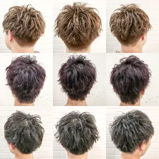 ショート カラー パーマ メンズ 居心地の良さ◎ 明るいお店です◎のヘアスタイル