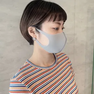 ショート アンニュイヘア/ 顔周りカット/眞弓萌のヘアスタイル