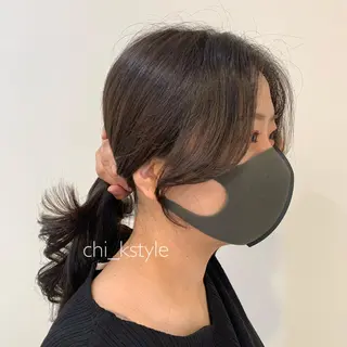 ミディアム 現地韓国ヘア🇰🇷 Chisaki치사키のヘアスタイル