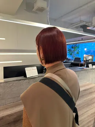 ショート カラー 美髪・シールエクステ ホソタニリョウコのヘアスタイル