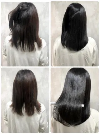 セミロング 満足度⭕️縮毛矯正師 谷口にお任せを👍のヘアスタイル