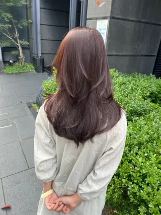 ロング カラー salowin所属・吉ヶ別符 亮祐のヘアスタイル