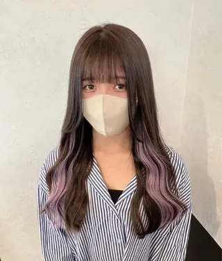 カラー nehus nagaoka所属・🖤複雑履歴ブリーチ Mizuki 🖤のヘアスタイル