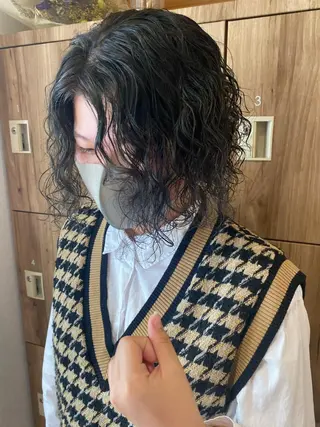 ショート カラー パーマ パーマ指名No1 /namiのヘアスタイル