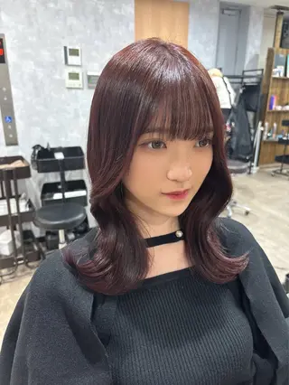 カラー La fith hair ray 札幌店所属・顔まわり/W カラー/リョウのヘアスタイル