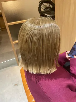 ミディアム カラー 中田 サヤカのヘアスタイル