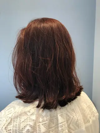 ミディアム カラー 🌈ぷる艶カラー🌈 髪質改善👑柳沼尚貴のヘアスタイル