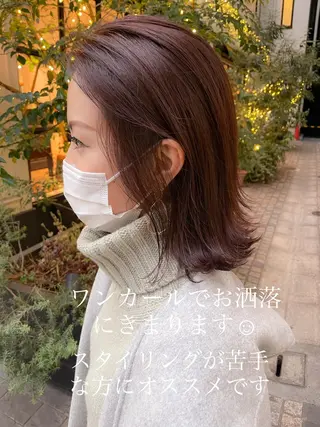 ミディアム LOMA🇰🇷 銀座クボタのヘアスタイル