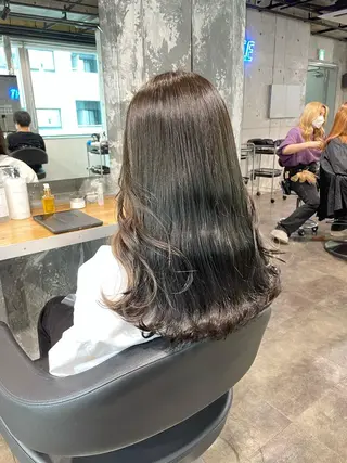 ロング カラー I'S.横浜所属・赤み消しカラー 🍀JUNKIのヘアスタイル