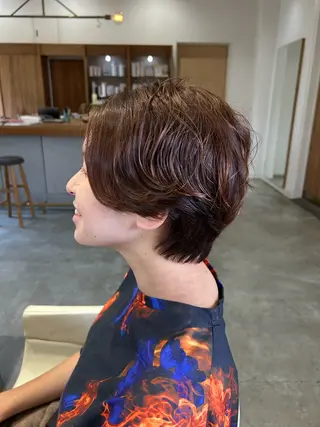 ショート パーマ 佐藤悠生/ メンズカット．パーマのヘアスタイル