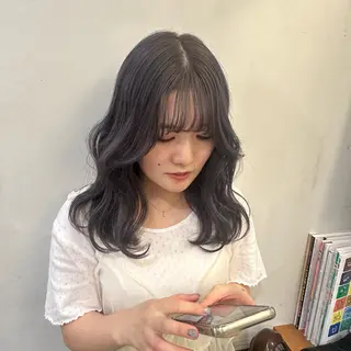 セミロング 柔らかbeige /chinari❤︎のヘアスタイル