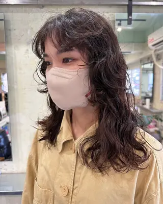 セミロング パーマ AR.MARA hair  studio所属・AR.MARA サトウヒカルのヘアスタイル
