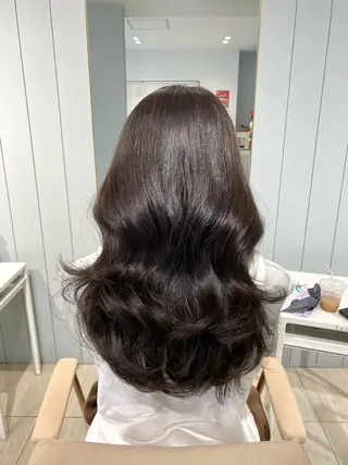 ロング カラー 韓国風レイヤーカット 💎髪質改善"yuiのヘアスタイル