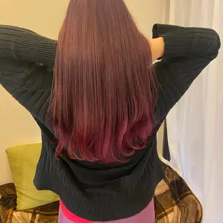 カラー 峯 志帆のヘアスタイル