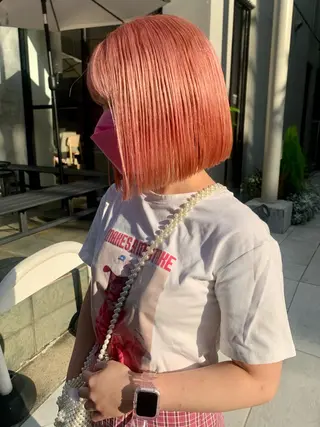 ロング カラー ヘアアレンジ ハイトーン/美髪矯正 🍃大江拓実のヘアスタイル