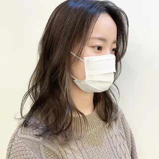 ミディアム 嶋佐 昌大 シマサマオのヘアスタイル