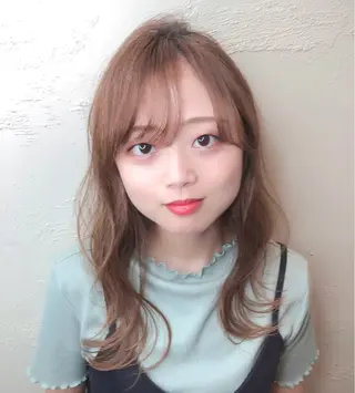 セミロング カラー 清永 隆二のヘアスタイル