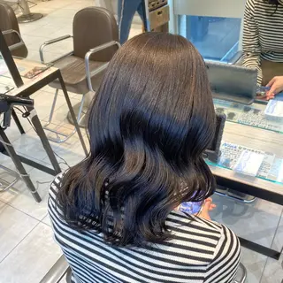 セミロング 韓国ヘア🍒渡辺 咲🍒のヘアスタイル