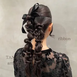 ヘアアレンジ charm《銀座》 ヘアセット/縮毛矯正のヘアスタイル