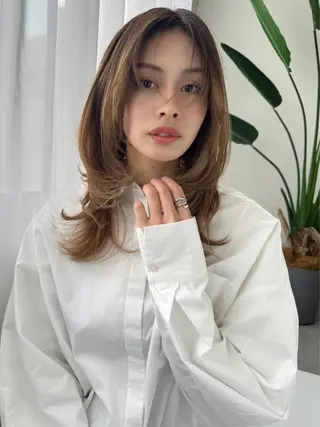 ミディアム 【髪質改善×トレンド ヘア】杉崎のヘアスタイル
