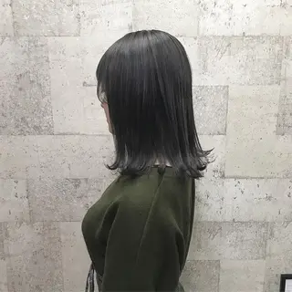 ミディアム カラー インナーカラー/天神 ブリーチ/吉田のヘアスタイル