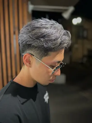 ショート カラー メンズ KAKERU/ボブ/ ショート/パーマ🌱のヘアスタイル