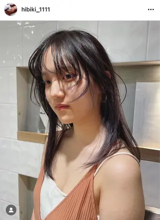 セミロング HIBIKI/原宿 ハッシュカット🪄のヘアスタイル