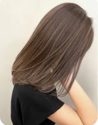 セミロング ハイライトカラー メンズカット/杉山誠のヘアスタイル