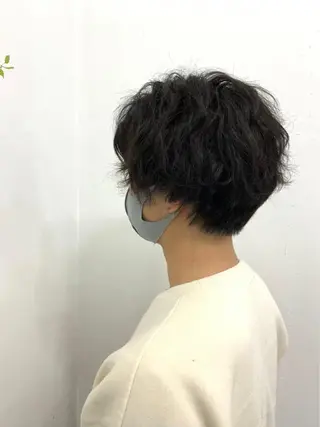 ショート パーマ ヘアアレンジ メンズ メンズパーマ 特化中澤のヘアスタイル