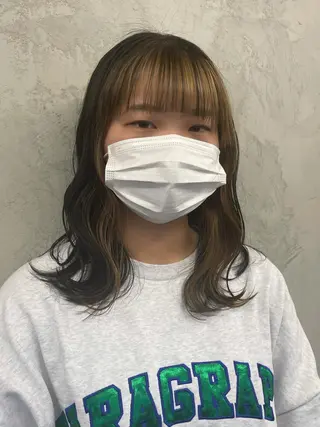 ミディアム カラー 博多ブリーチ /Ririkaのヘアスタイル