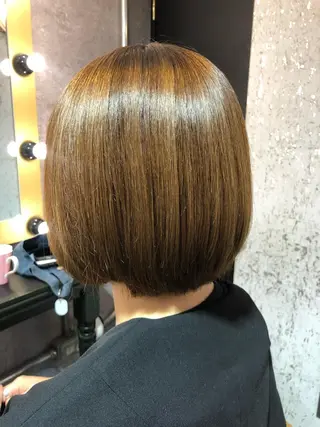 ミディアム 縮毛矯正/ 髪質改善/浅見拓哉のヘアスタイル