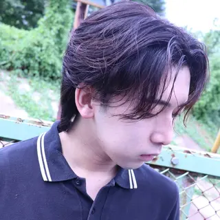 ミディアム パーマ メンズパーマ/ メッシュ😎タクミのヘアスタイル