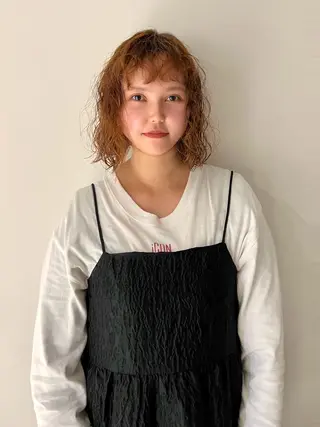 ミディアム パーマ 丹治 一輝ボブ/ショートのヘアスタイル