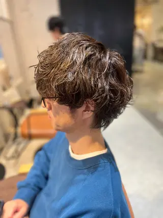 パーマ メンズ 木津空 髪質改善のヘアスタイル