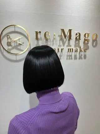 ミディアム 関内 髪質改善 特化 re:Magoのヘアスタイル