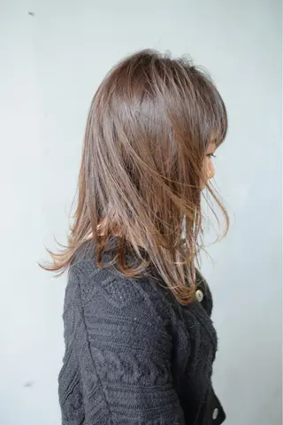 ミディアム カラー ハイトーンカラー RYUのヘアスタイル